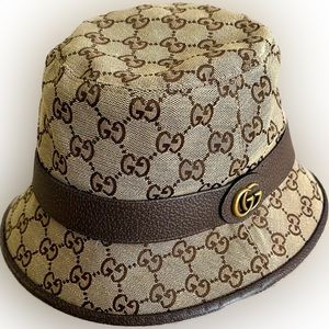 Gucci GG Monogram Canvas Bucket Hat Unisex 576587